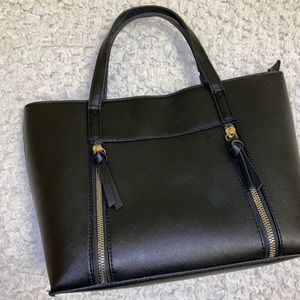 Structured Black Handbag